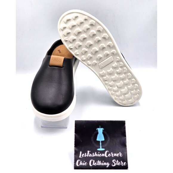 NWOB TRUE Linkswear Men Black FS-Slide-Men's Slides-Water Resistant Sz 10 2231 - Picture 4 of 16